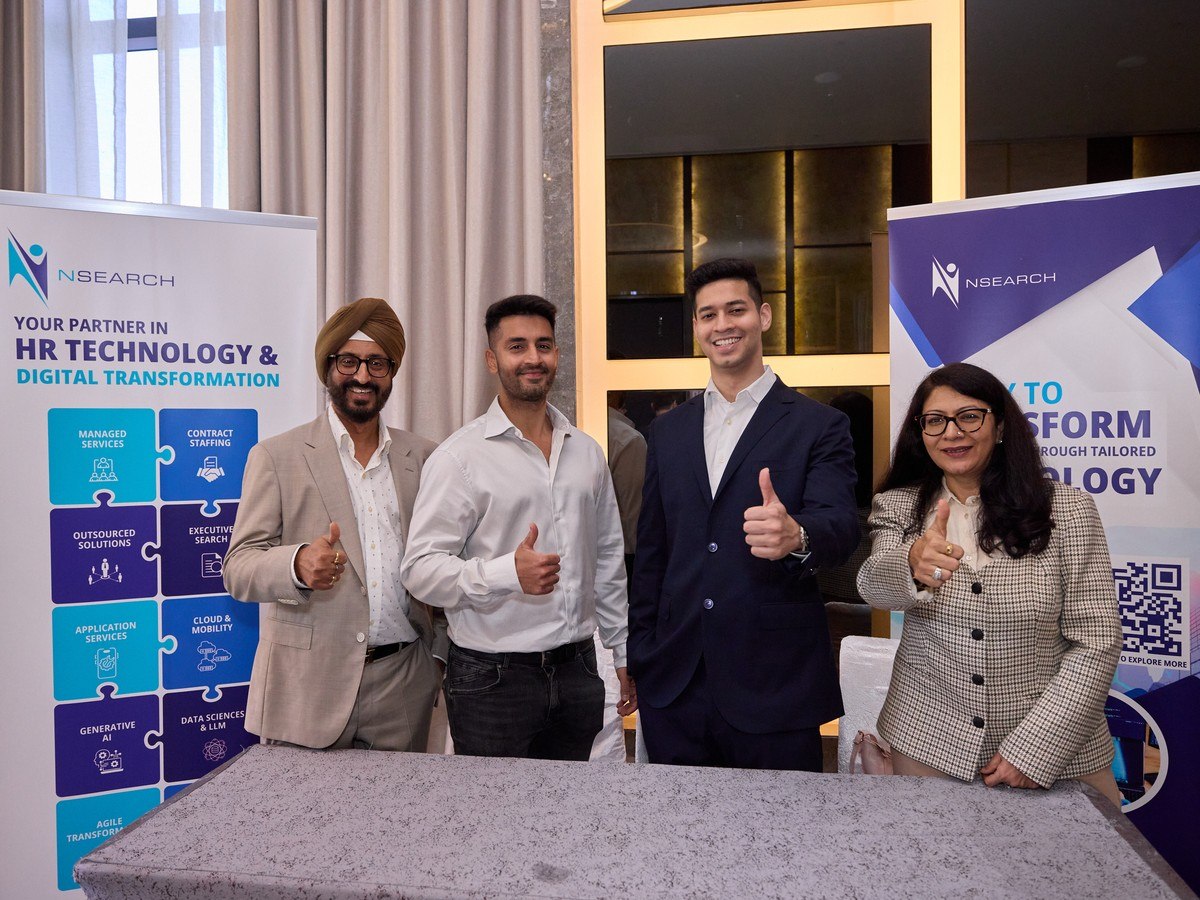 nSearch Global team showcasing HR Technology & Digital Transformation solutions at the SBF AGM